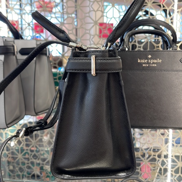 Kate Spade staci small satchel black NWT - Picture 3 of 16